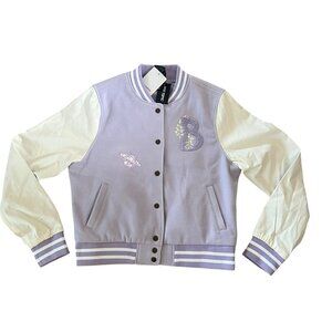 Her Universe Bridgerton Lavender Girls Varsity Jacket Size Medium